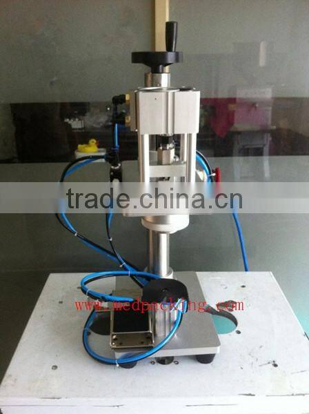 Perfume bottle sealing machine, manual / semi-auto perfume capping machine