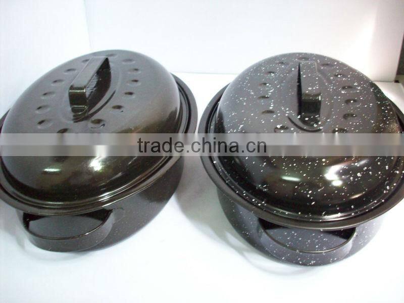 black enaml roaster