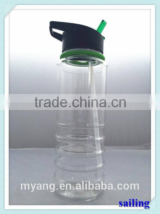 Custom Hygienic plastic sports water bottle,sport water bottle with straw