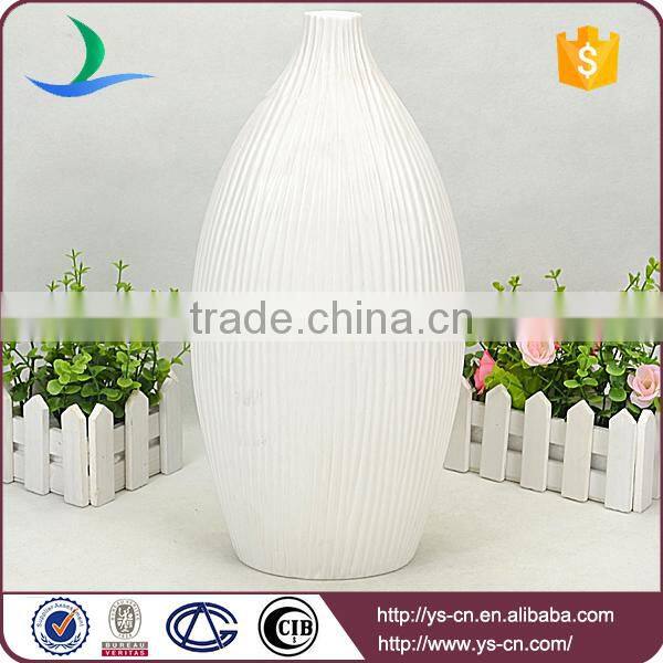 YSv0149-01 White Color Home Decorational Flower Vase