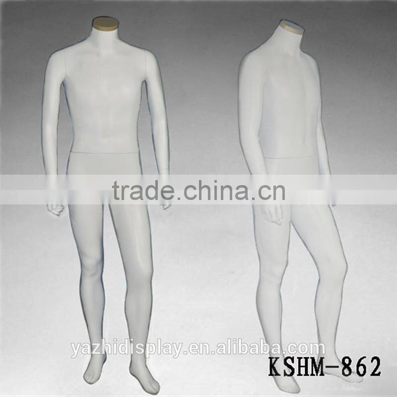 Factory price poseable headless display stand male mannequin for sale