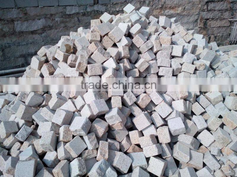 Cheap granite block cobble stone