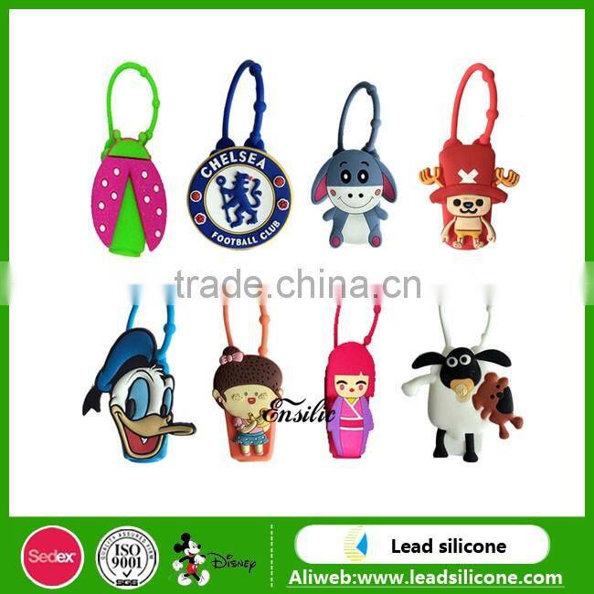 Promotional Gift 30ML Cartoon Shape Silicone Hand Sanitizer Holders