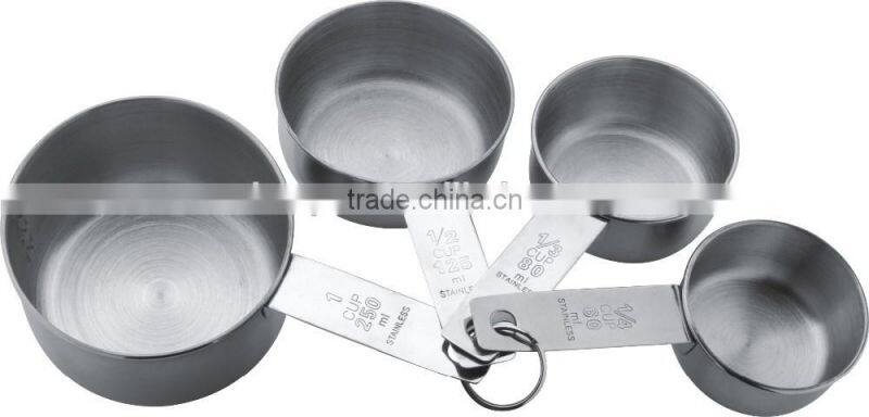 Wholesale Kitchen Accessories 4Pcs Different Size Stainless Steel Measuring Cup