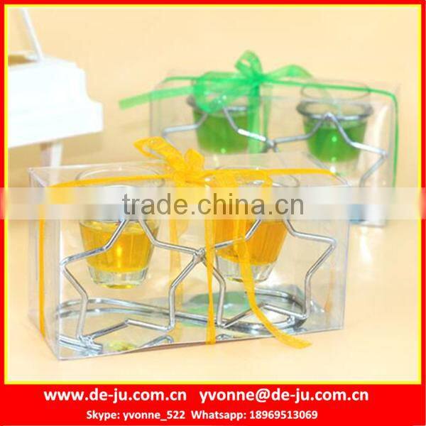 Rose Color Gel Wax Stainless Steel Holder Cup For Candles