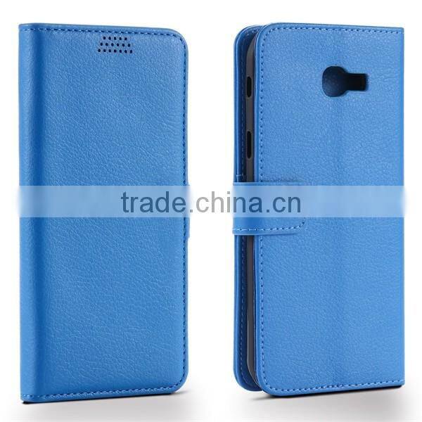 Factory Suppliers Litchi Pattern Flip Leather Phone Case For Samsung A7 2017