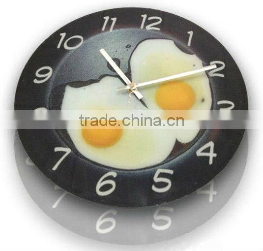 creative frying pan wall clock / scan clock