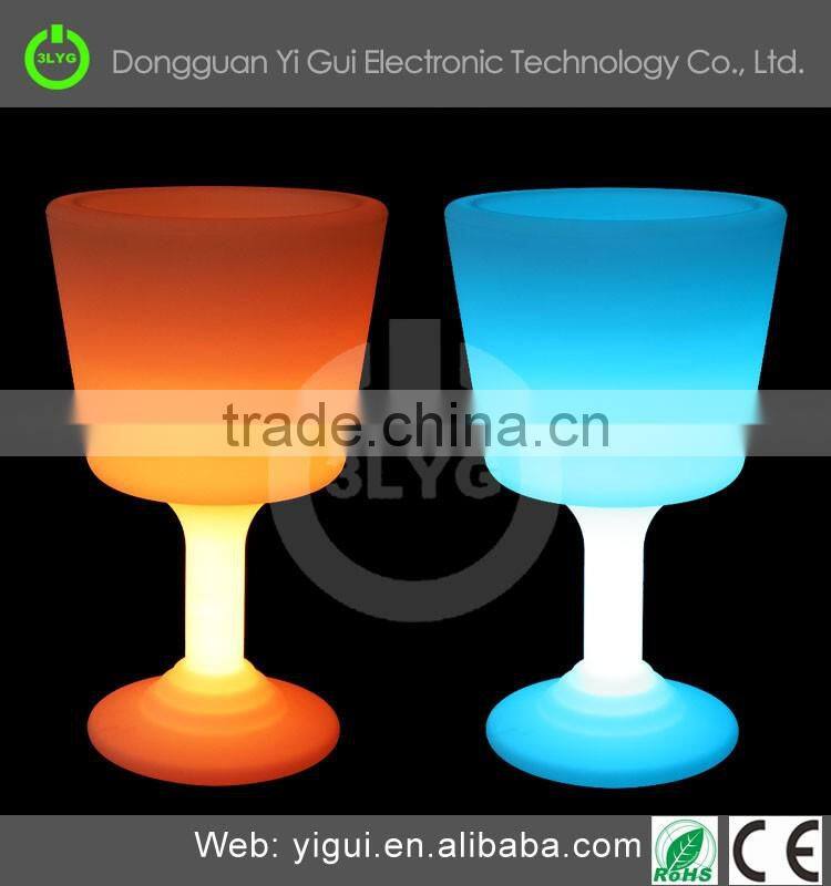 Plastic LED colorful wine/beer container big beer cup