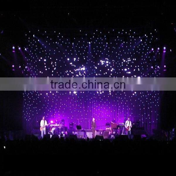 CE RoHS star sky stage flexible cloth rgb led star curtain