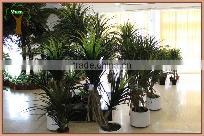 large artificial pandanus plant with roots for indoor display