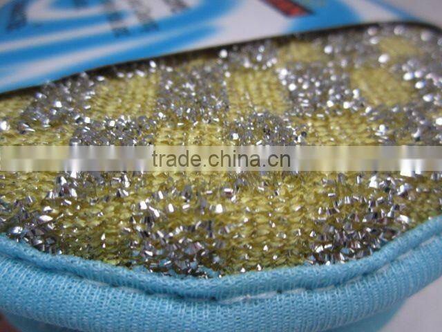 Hanging Type 4PC Cleaning Brush Set/Sponge Scouring pad