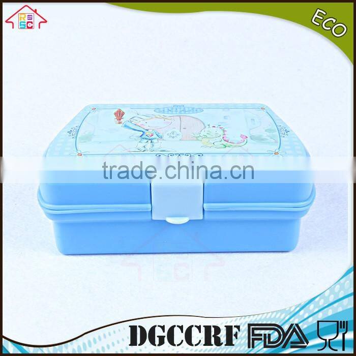 NBRSC kids Lunch Box Bread Sandwich Keeper Snack Plastic container Reuseable Container