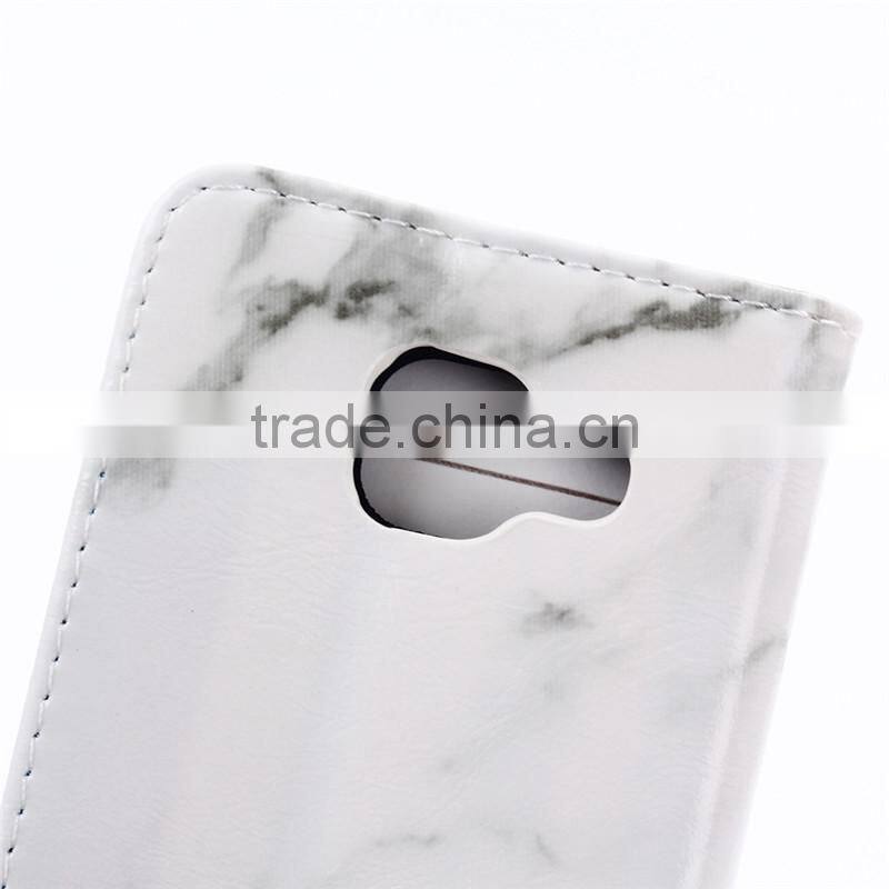 Noble design high quality marble PU card bumper/pocket cell phone case for Samsung