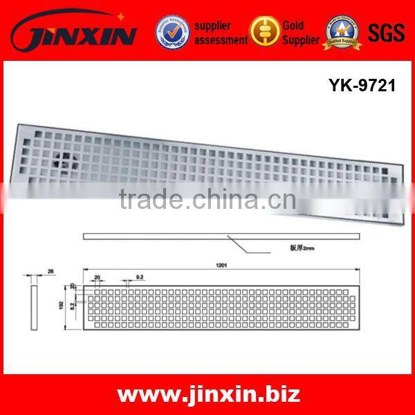 long square stainless steel shower floor drain