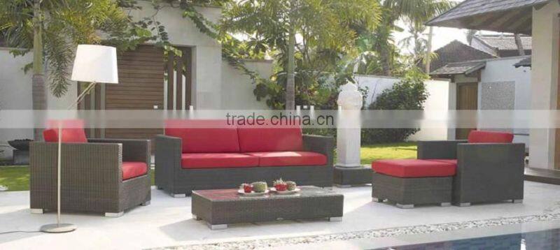 European Style Rattan Garden Fabric Sofa Sets AK1271