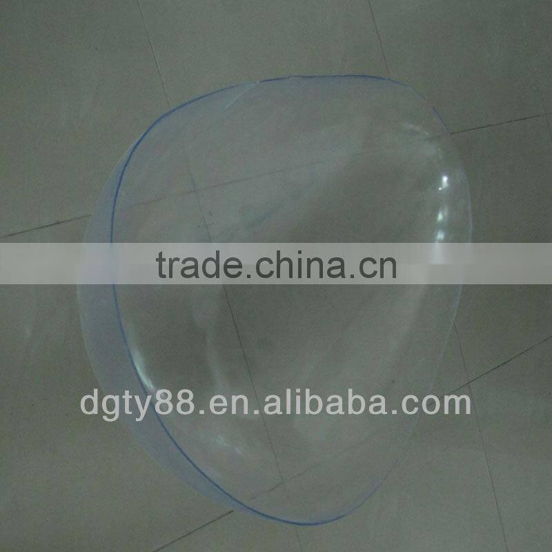PC vacuum forming suction plastic display half ballmoon