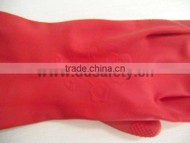 Hot Sale Red Long Rubber Household GlovesFrom Ddsafety