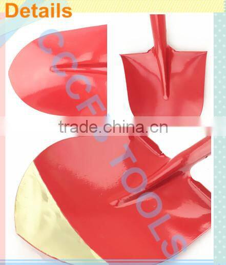 Non-Sparking Aluminum Bronze Spray The Red Figure Round Point Shovel ,Explosion-proof Brass Spade