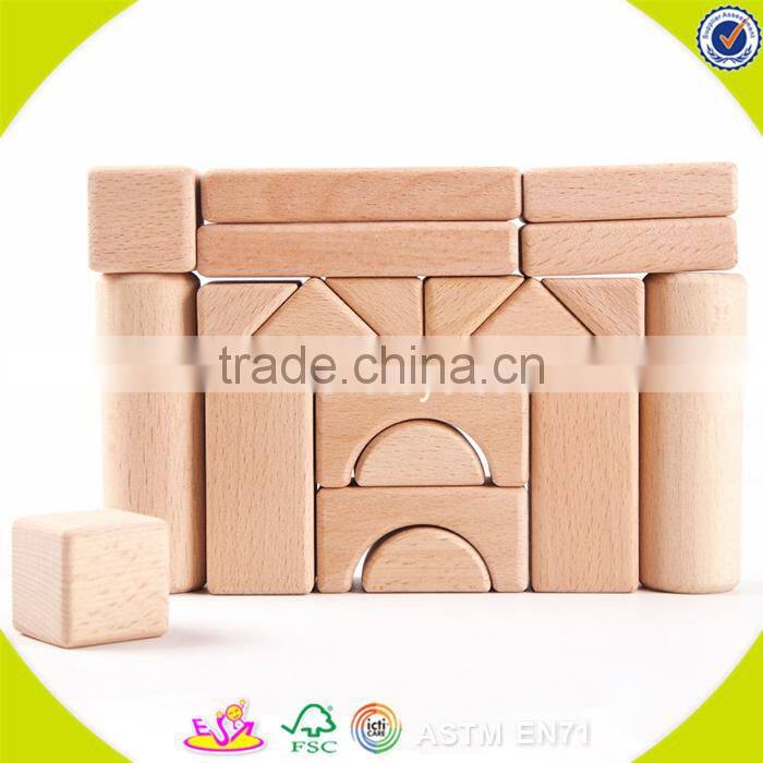 Wholesale creative wooden building blocks track toy brain training wooden blocks track toy W13A019
