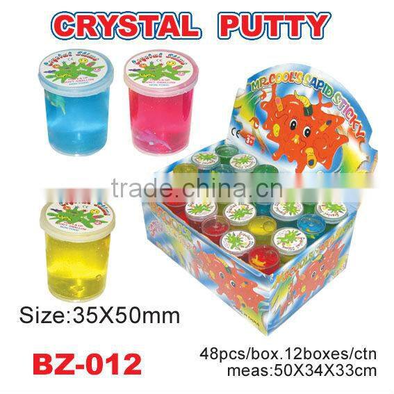 dinosaur in crystal putty