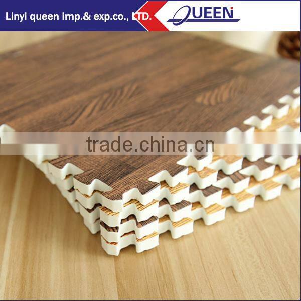 Waterproof interlccking wood floor mat