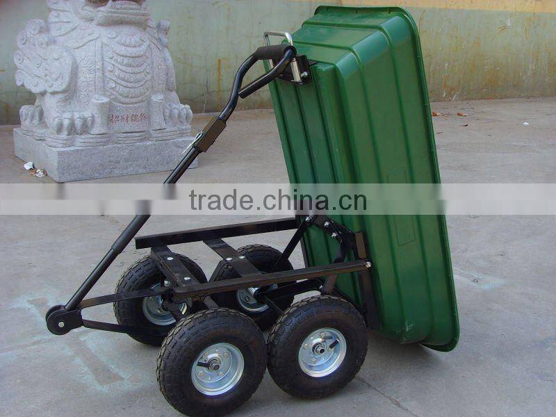TC2145 Four Wheel Poly Garden Cart 75L