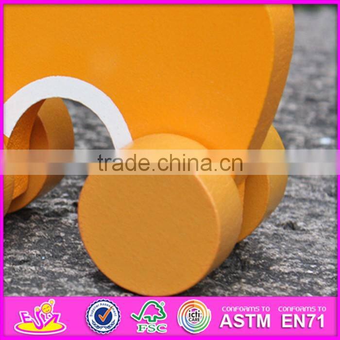 2017 New products kids lion car toy wooden toy plans W04A320