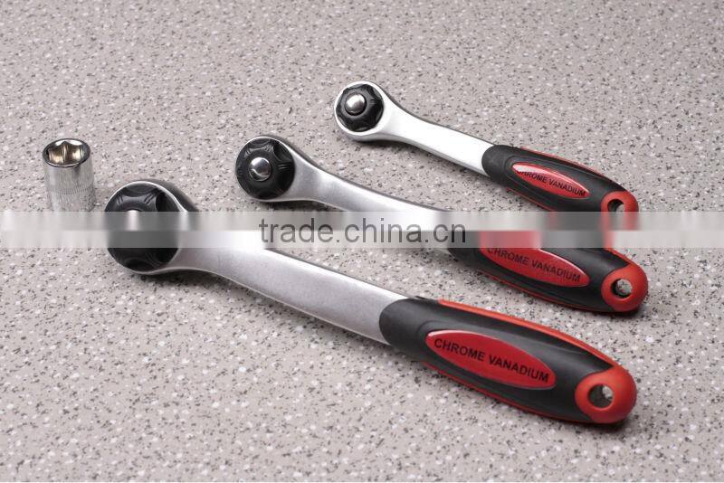 OK-tools,72T, curved handle with pear-type handle, 40cr+crmo material, PP+TRP handle, ratchet handle