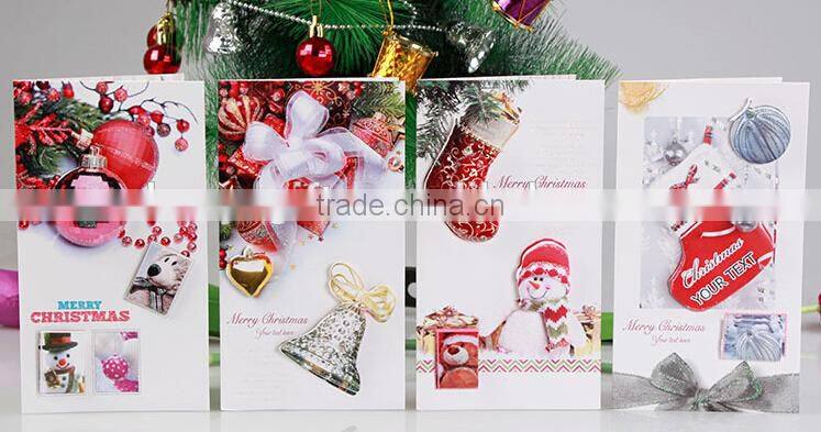 China Made Custom Christmas Greeting Crads Printing Handmade Paper Greeting Cards Designs