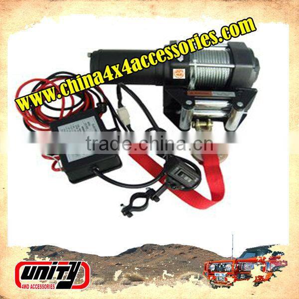 Unity 4WD Brand auto parts SGS And CE Approved 3500lbs mini 12v electric Winch with steel Rope