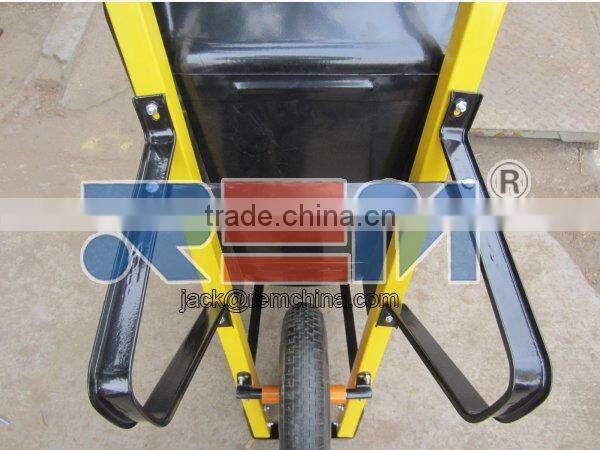 70L H/D metal Wheelbarrow Orange Frame WHEEL BARROW Garden Builder Concrete