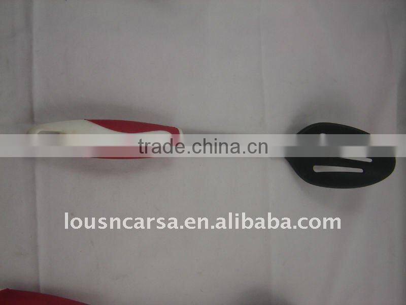 3pc nylon kitchen tools,nylon kitchenware with steel and TPR handle