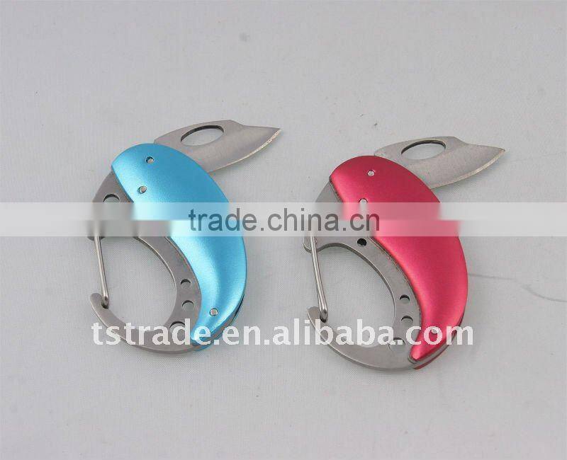 2014 new mini Gifts promotion kinfe popular keychain toolaluminium oxide keychain knife mini aluminium oxide B76