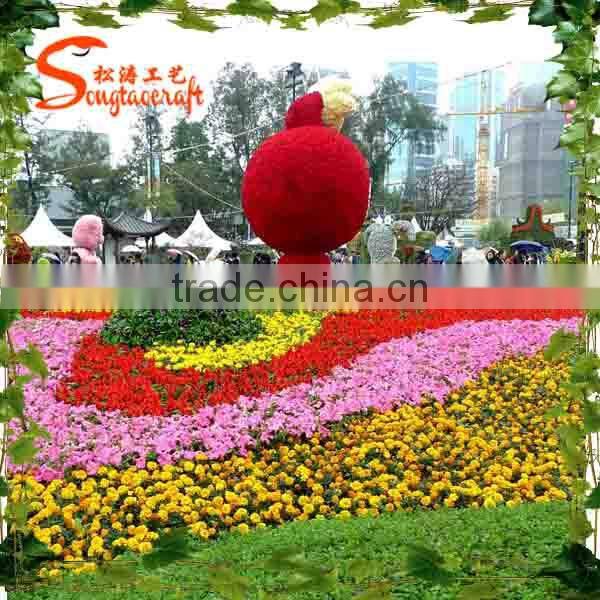 Customize plastic animals garden decoration artificial topiary