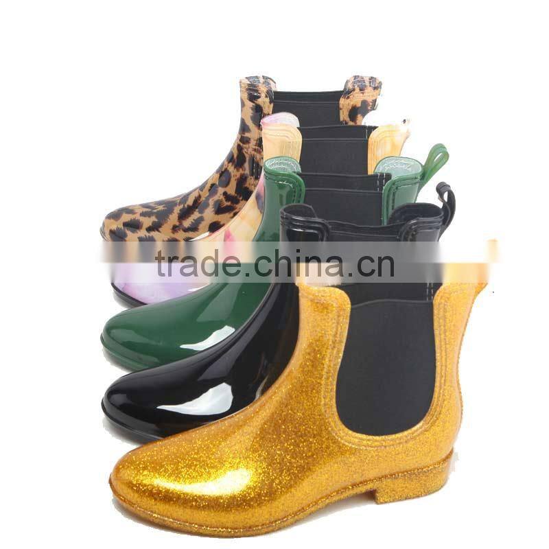 fashion chelsea shoes pvc rain boots rubber rain boots