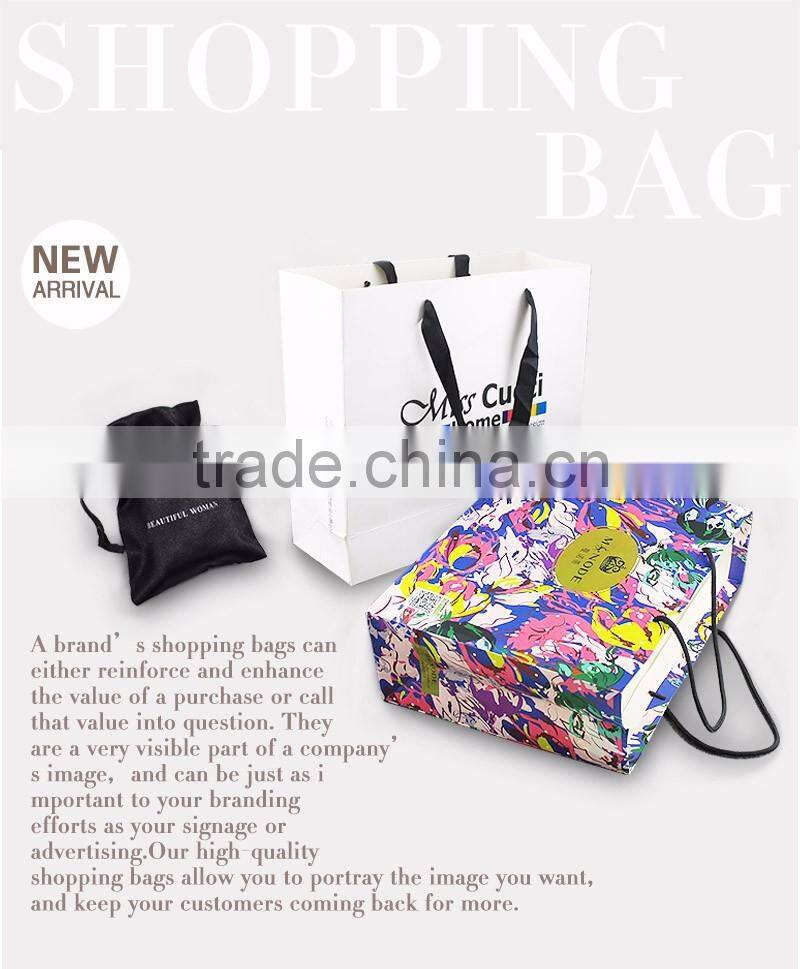 Fashion Design Colorful Art Paper Shopping Bags