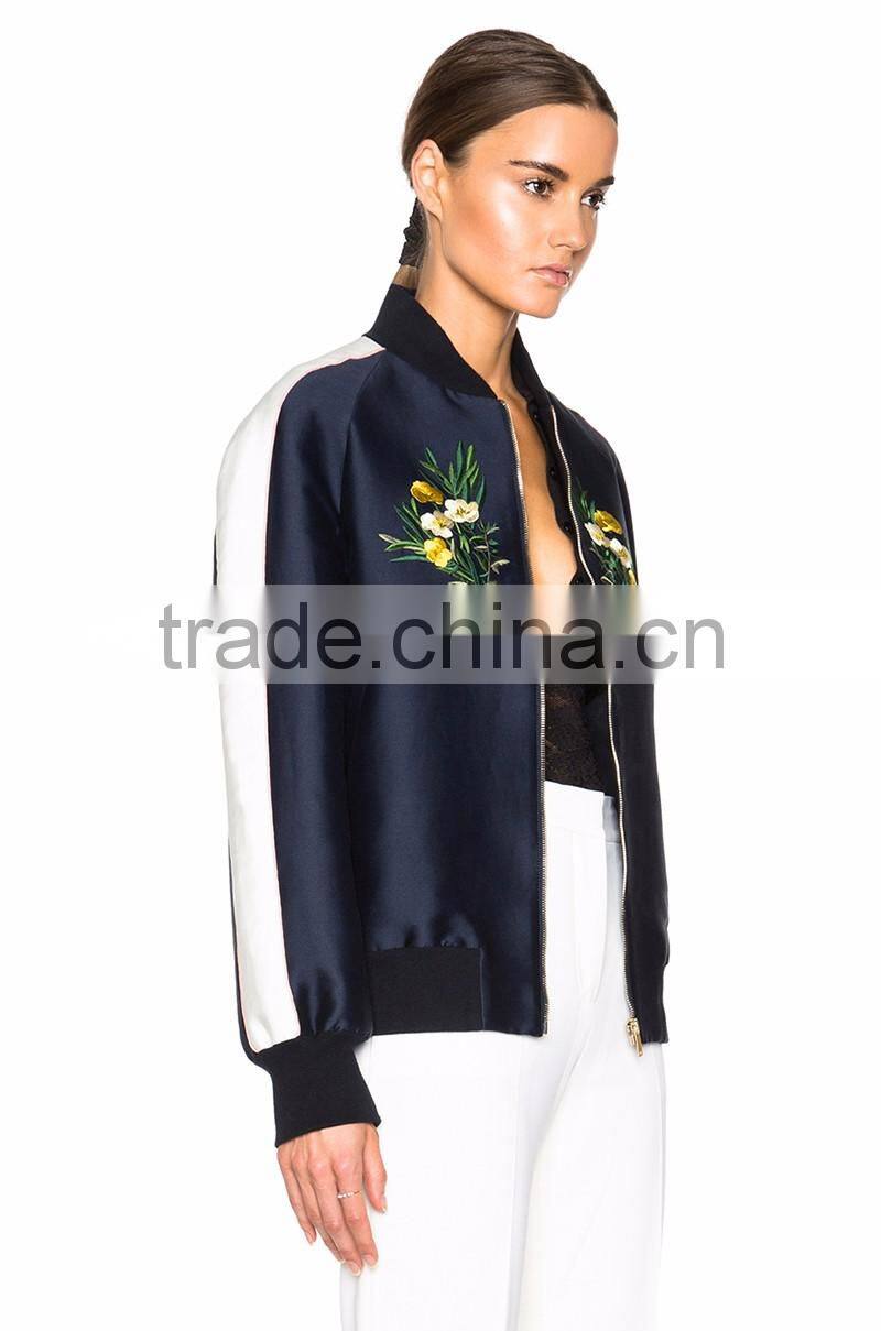 fashion stylish women custom embroidered jackets winter