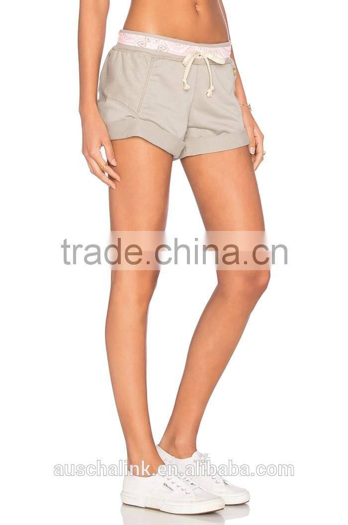 auschalink summer nice design cheap sport jogger shorts women