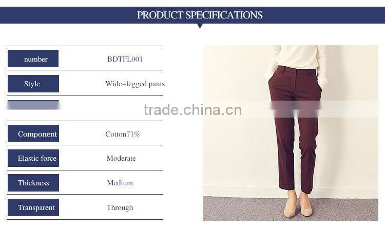 Female trousers pants nine leisure 2017 new spring seven skinny pants suit trousers commute custom made