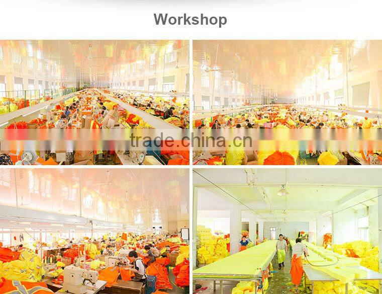 Reflective safety vest fluorescent orange security vest