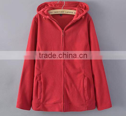 2016 Professional Polar Fleece Manufacturer From JIangxi Province,100% polyester,DTY 150D/96F 280g polar fleece women coat 2015