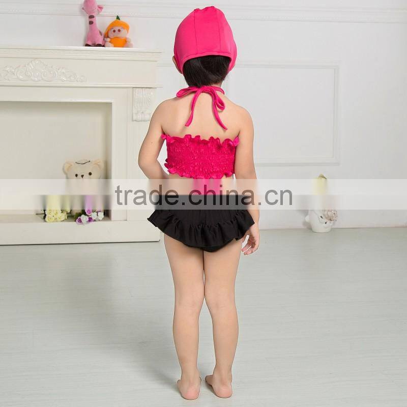 2017 Boutique summer baby swimming wear fashion beach clothing set baby bikini children swimwear