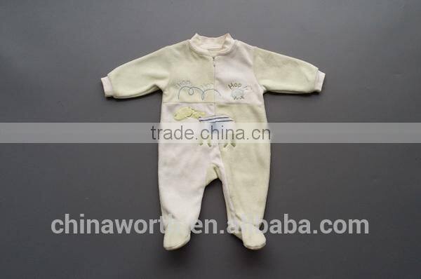 Velvet Lovely Unisex Baby Romper With Feet