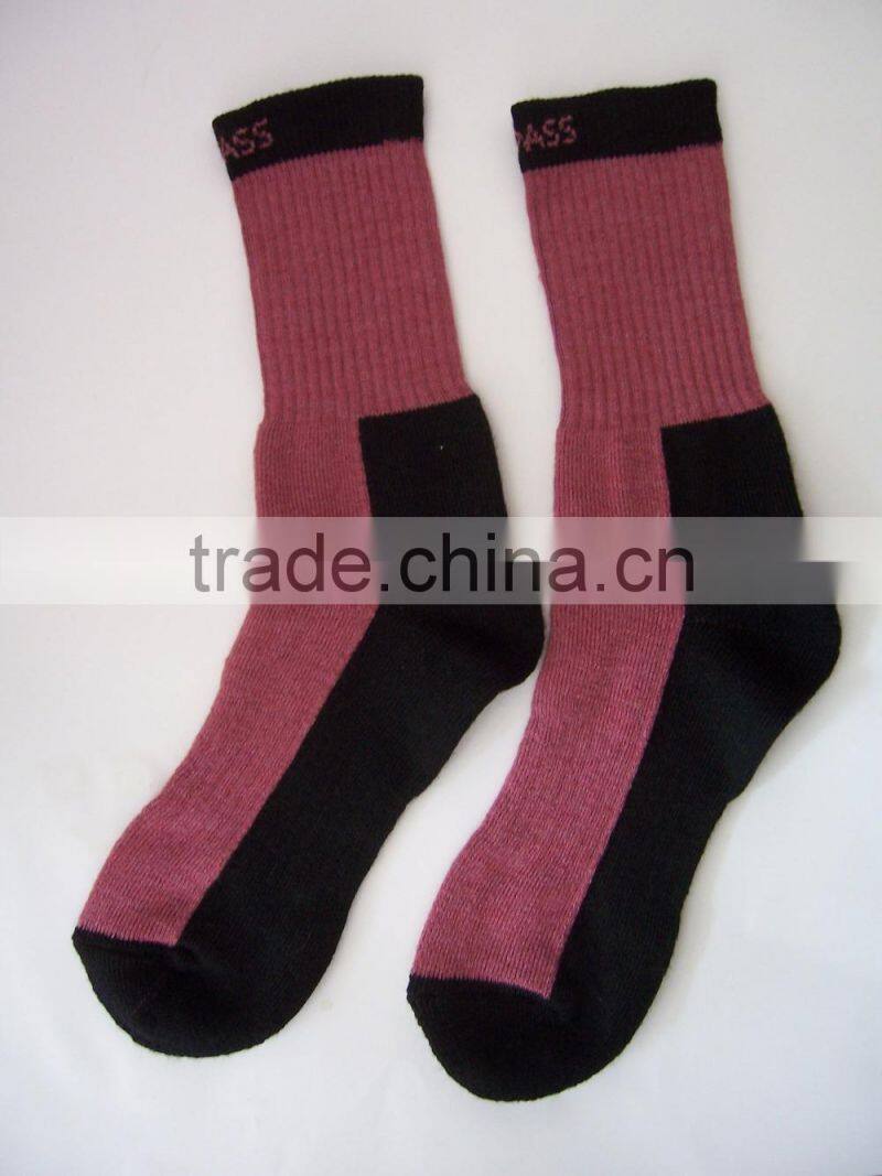 Men high professional combed cotton custom socks