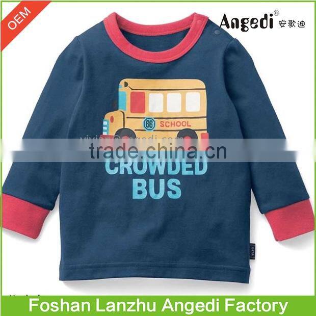 Kids wear Toddler Boys Active Long Sleeve Athletic jumper top Graphic t shirt Thermal Top