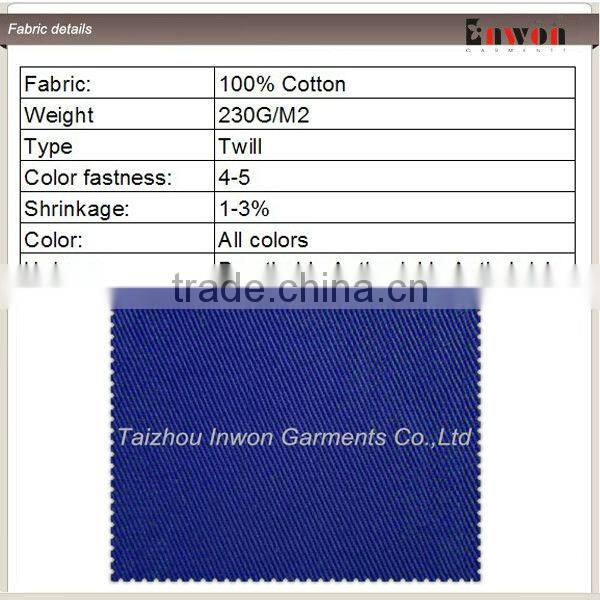 Fashion Design Mens 100% Cotton Coverall