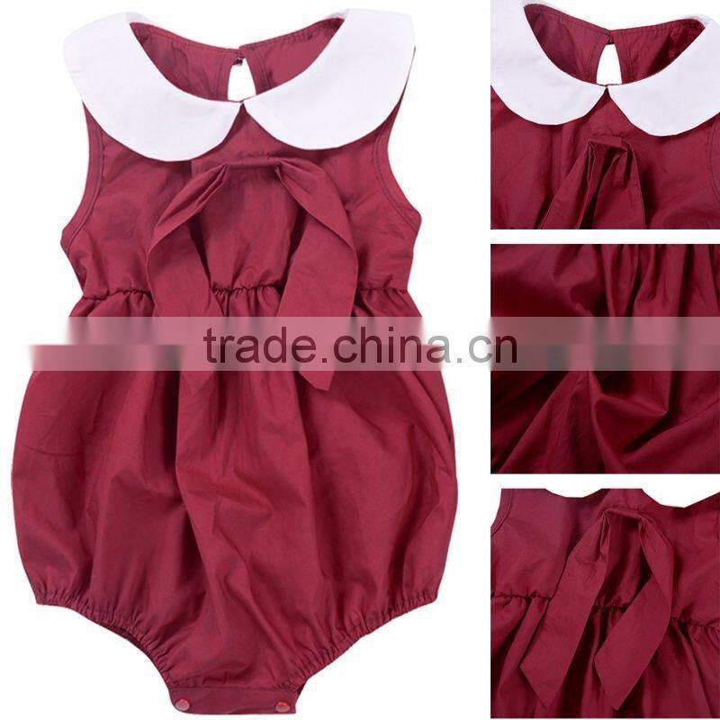 Wholesale children's boutique clothing fashion infant Newborn jumpsuit baby clothes summer kid Clothing plain baby rompers