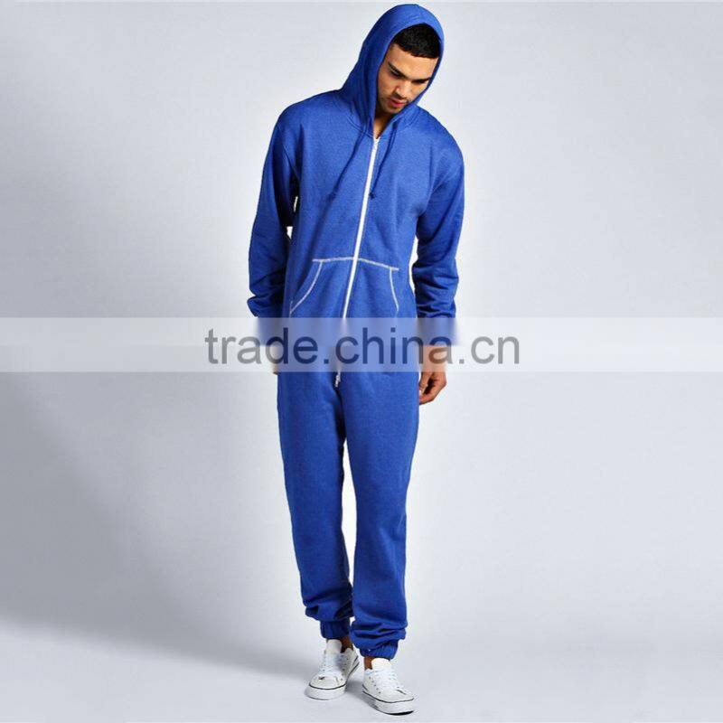 Factory design casual fleece hoodies pattern jumpsuits onesie adult