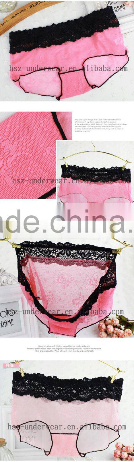 Hot sale 2015 wholesale ladies lace sexy high quality briefs mature ladies sexy underwear young girls transparent panties