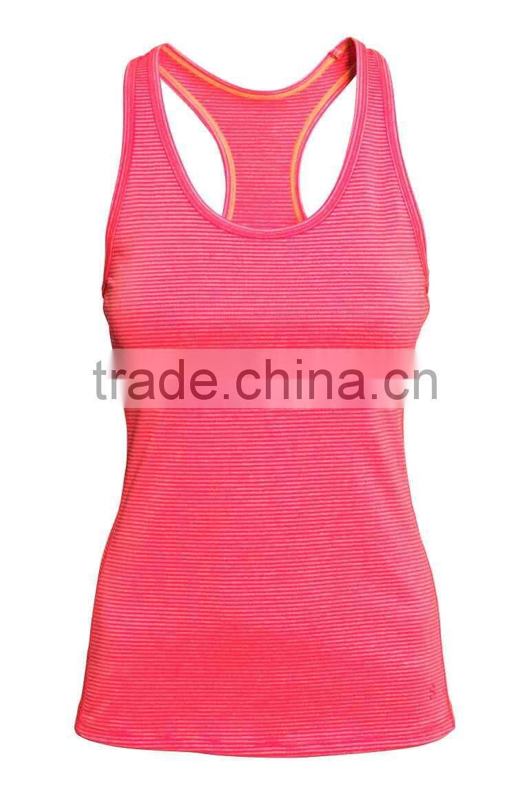custom women sport tank top, spandex gym wear tank top wholsale
